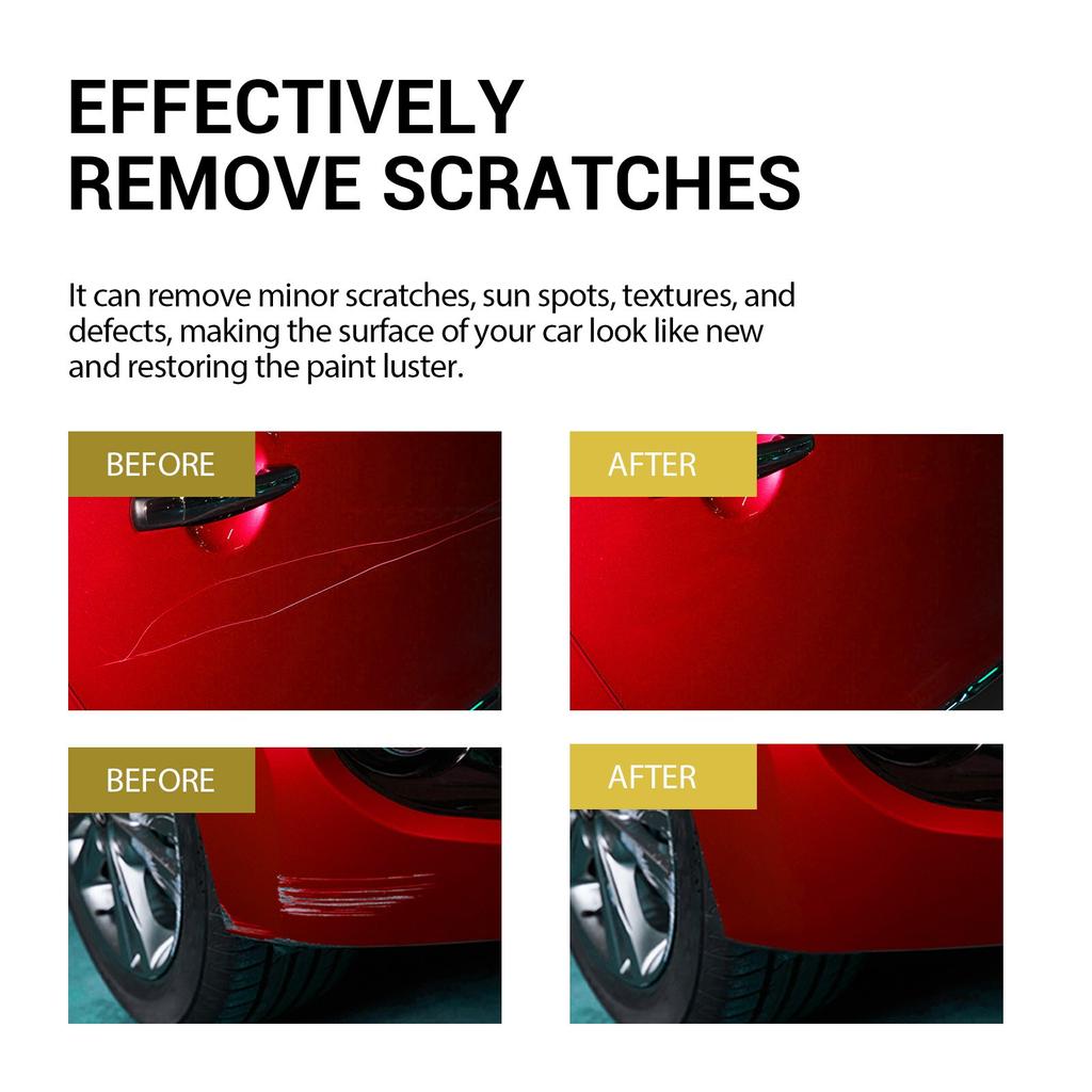 Car Scratch Wax, Car Paint Scratch Balm, Car Scratch Wax Sponge Set For All Car Paint Care 100ML