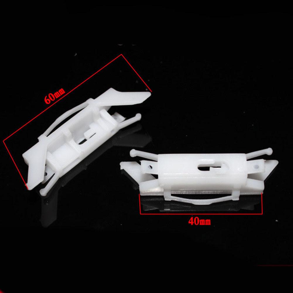 10pcs Car Roof Weather Strip Moulding Drip Rail Clips For Honda Civic 2003-2007  And Accord Roof Running Water Clips R16 White