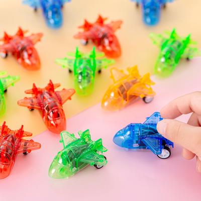 25Pcs Pull Back Mini Airplane Toy Clear Combat Aircraft Model Toddlers Boys Girls Educational Mini Plane Toy Party Favors