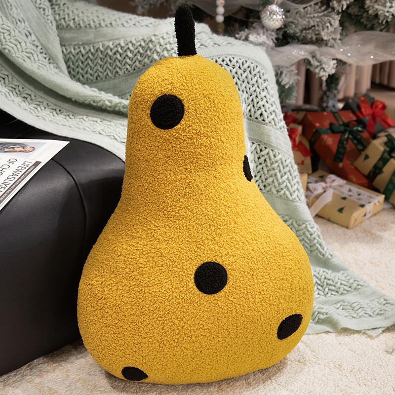 

Dot Apple Pillow With Embroidered Stitching For Sofa And Bedside Comfort