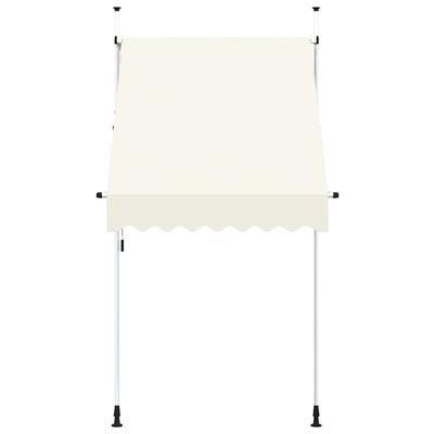 Retractable Awning Manual Operation 150 Cm Cream White
