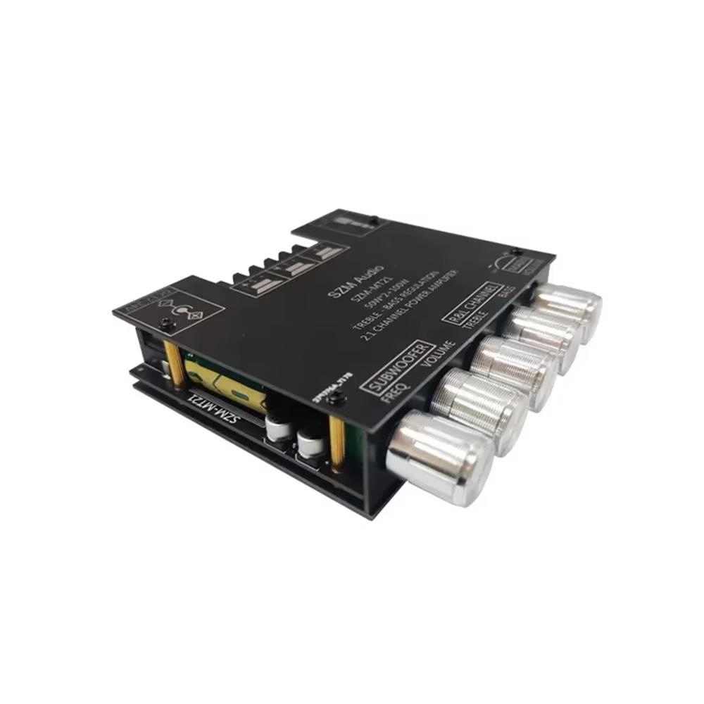 Bluetooth 5.0 Power Amplifier ZK-TB21 Amplifier ZK-MT21 Circuit Board 50W×2+100W Power 2.1 Channel Stereo Subwoofer Module