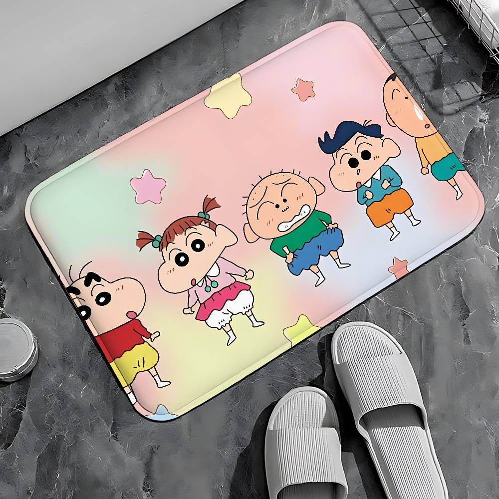 C-crayons-S-Shins-Chan CUTE Entry Door Floor Mat Festive Decorations Carpet Bathroom Anti-slip Mat Entrance Doormat