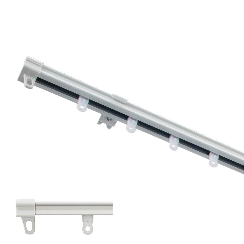 Toso Curtain Rail, White, Single, 1.6m-3.0m, Telescopic Curtain Rail, 30003686