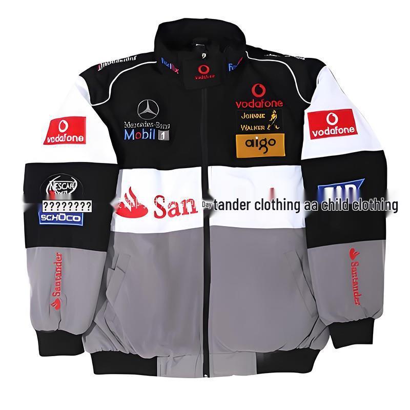 Vintage F1 Rennsport Windbreaker Motorradjacke für Herren & Damen - Gestickter Lässiger Frühjahrsanzug