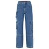Hugo Womens/Ladies Gashia Leather Badge Relaxed Fit Jeans