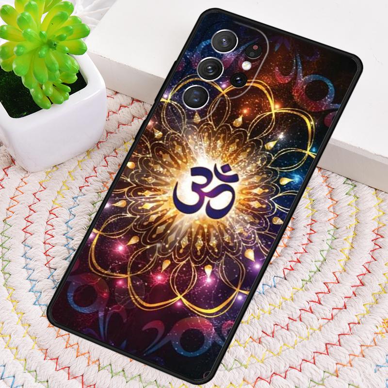 Aum om Namaste Symbol Zen soft Phone Case for Samsung Galaxy note 10 pro S26 Ultra S23 S24 FE S25 S21 S22 PLUS shockproof Cover