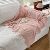 Modern Sandstorm Hair Blanket Homestay Hotel Decoration Bed End Towel Office Shawl Blanket Air-conditioned Room Nap Blanket