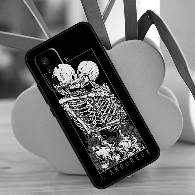 Death Tarot Case For POCO X3 X6 F6 Pro M6 X5 F3 F5 M5s Xiaomi 13 14 Ultra 12 Lite 11T 12T 13T Pro Cover