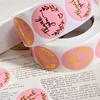 500 Gold Foil Thank You Stickers, Gift Packaging Seals, Handmade Baking Labels, Envelope Decorations (Roll of 500 Sheets).