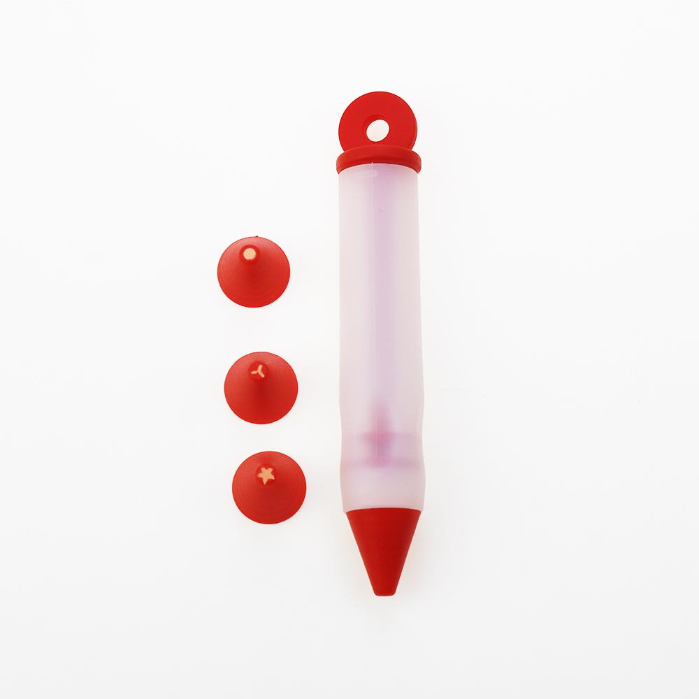 1Pcs Silicone Embossing Pen Set Chocolate Cream Writing Pen Embossing Mouth Cake Baking Biscuit Dessert Decorative Pen