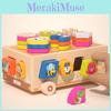 Montessori Animal Wooden Dessert Truck Building Blocks Kids Educational Toys