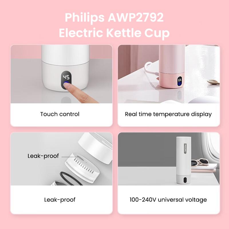 Philips GoZero AWP2792 Elektrická varná kanvica Cup Termoska Vákuová izolačná fľaša