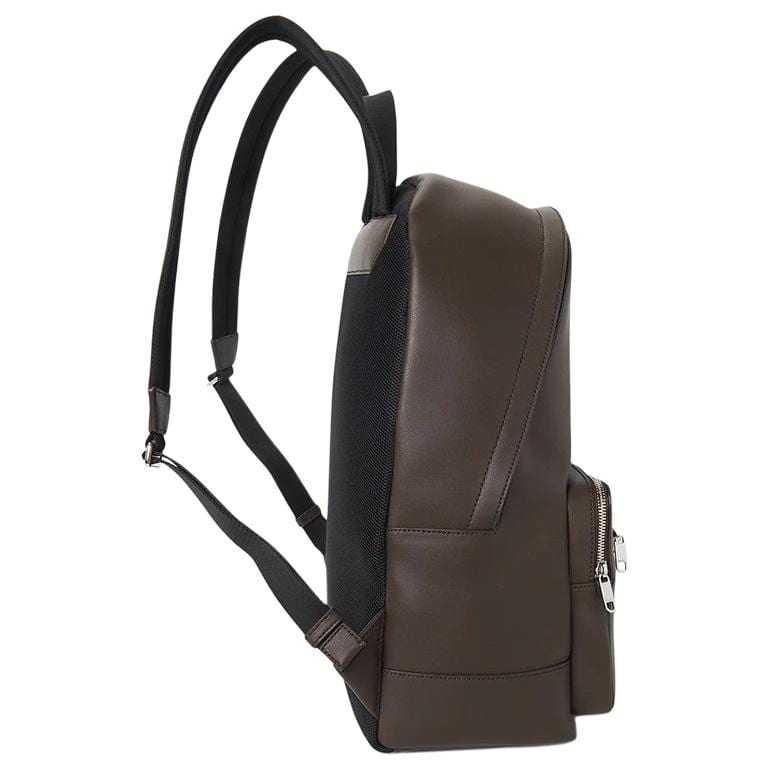 BALLY Calfskin Backpack Men's Brown 6313305