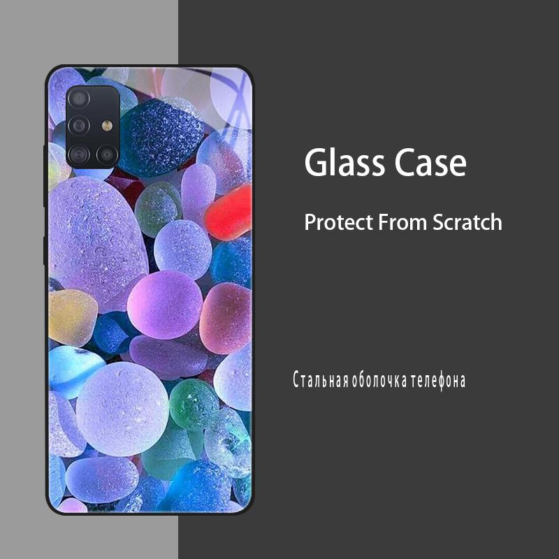 Case For Samsung Galaxy A51 Cases Tempered Glass Case For Samsung Galaxy A31 A71 Bumper A 51 71 Hard Silicone Cover Coque Fundas