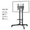 Rotating TV Stand & Cart for 32-75 Inch Monitors: Horizontal/Vertical, Live Broadcast Ready, Mobile Wall Mount