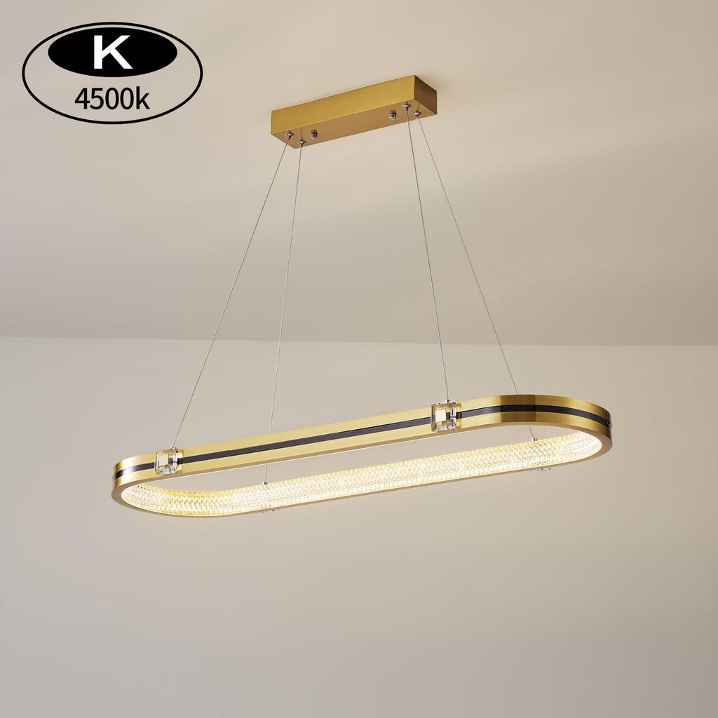 Modern Nordic Gold LED Chandelier - Luxury Ring Light for Living Room, Bedroom, or Restaurant