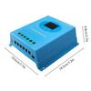 150A MPPT Solar Charge Controller 12V 24V 36V 48V Automatic Adaptation Charge Controller with Blacklight LCD Display