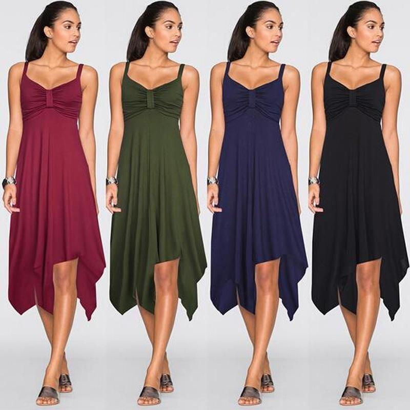 Women Midi Dress For Summer With Elegant Sleeveless Design And G-string Style**