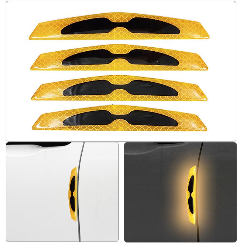 

Светоотражающая наклейка против столкновений для автомобиля Универсальная светоотражающая наклейка для автомобиля Наклейка на колесо Светоотражающая наклейка на багажник автомобиля