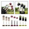 3 Pieces Golf Wood Headcover, Club Thick Wear-Resistant Driver Covers, Breathable