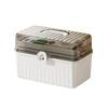 Multi-Layer Portable Medicine Box - Large Capacity First Aid & Epidemic Prevention Storage