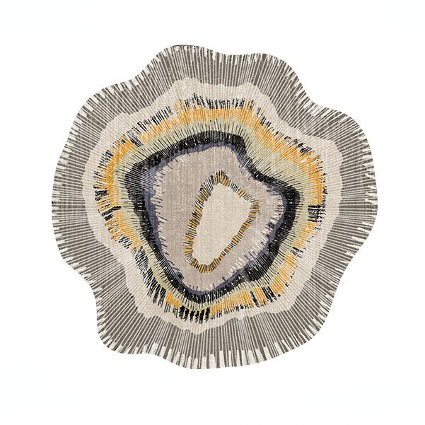 French Style Living Room Decoration Flower Carpet Irregular Shape Rugs for Bedroom Vintage Art Lounge Rug Home Thicken Floor Mat