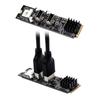 Scheda di espansione M2 M-key NVME PCIE a 2 porte USB3 10G Adattatore chip ad alte prestazioni ASM3142 con dissipatore di calore