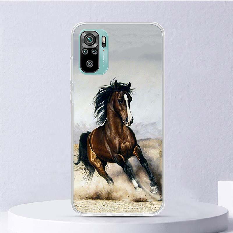 Horse Great Beauty Galloping Soft Case For Xiaomi Redmi Note 14 13 12S 11S 10S 12 Pro Plus Phone Cover 11 10 11E 11T Note14 Shel