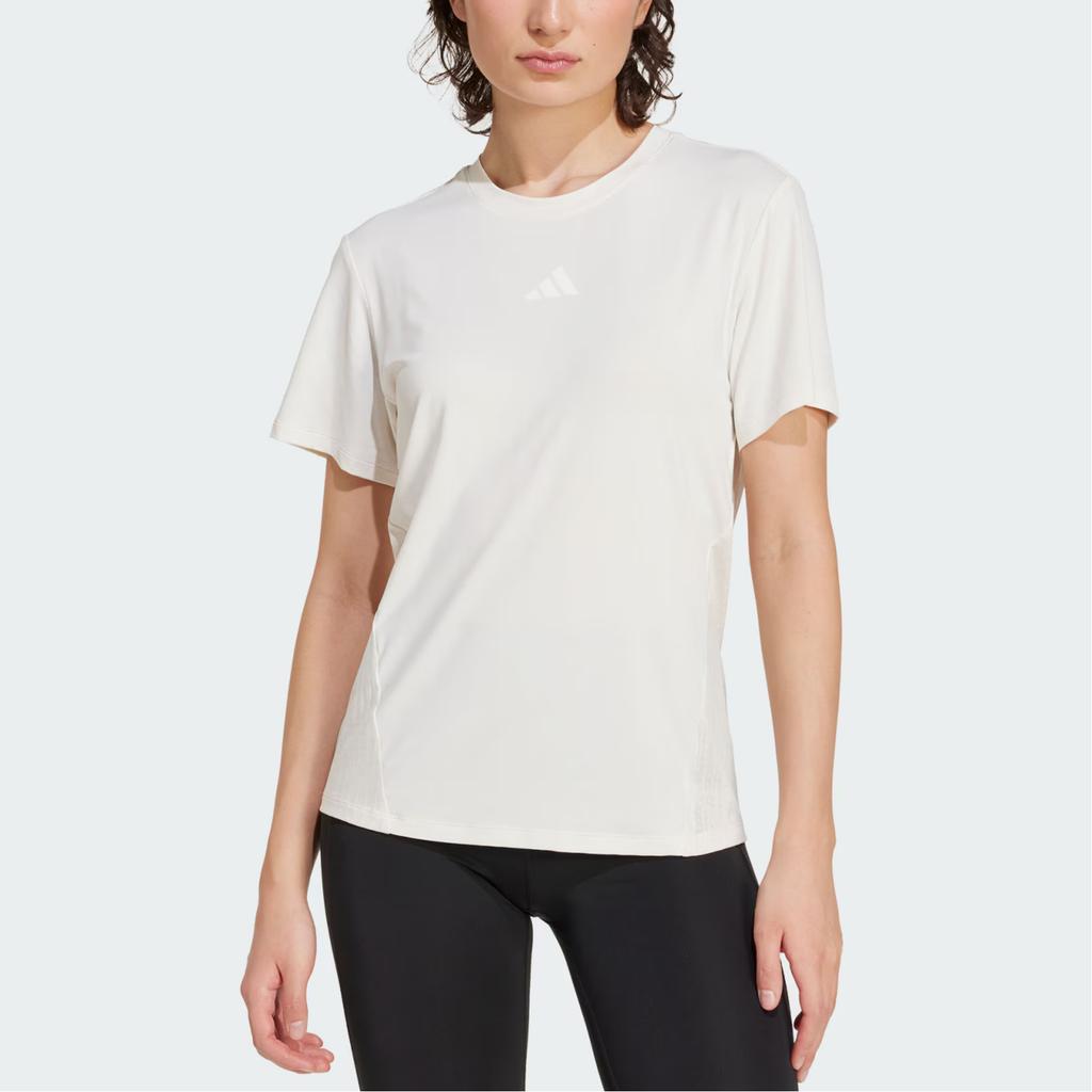 Adidas Climacool Intensity Quick-Dry Breathable Sports Fitness Crew Neck T-Shirt Women Tops Pink White JZ6282