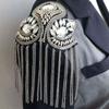 1Pc Comfortable Performance Diamond Chain Stage Tassel Shoulder Dress Lightweight Visual Effects Polyester Decoration
