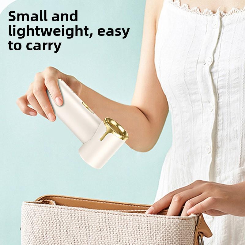 High-speed Hand-held Mini Fan with Adjustable Speed Turbo Wheel Luxury Color-matched Pocket Electric Fan