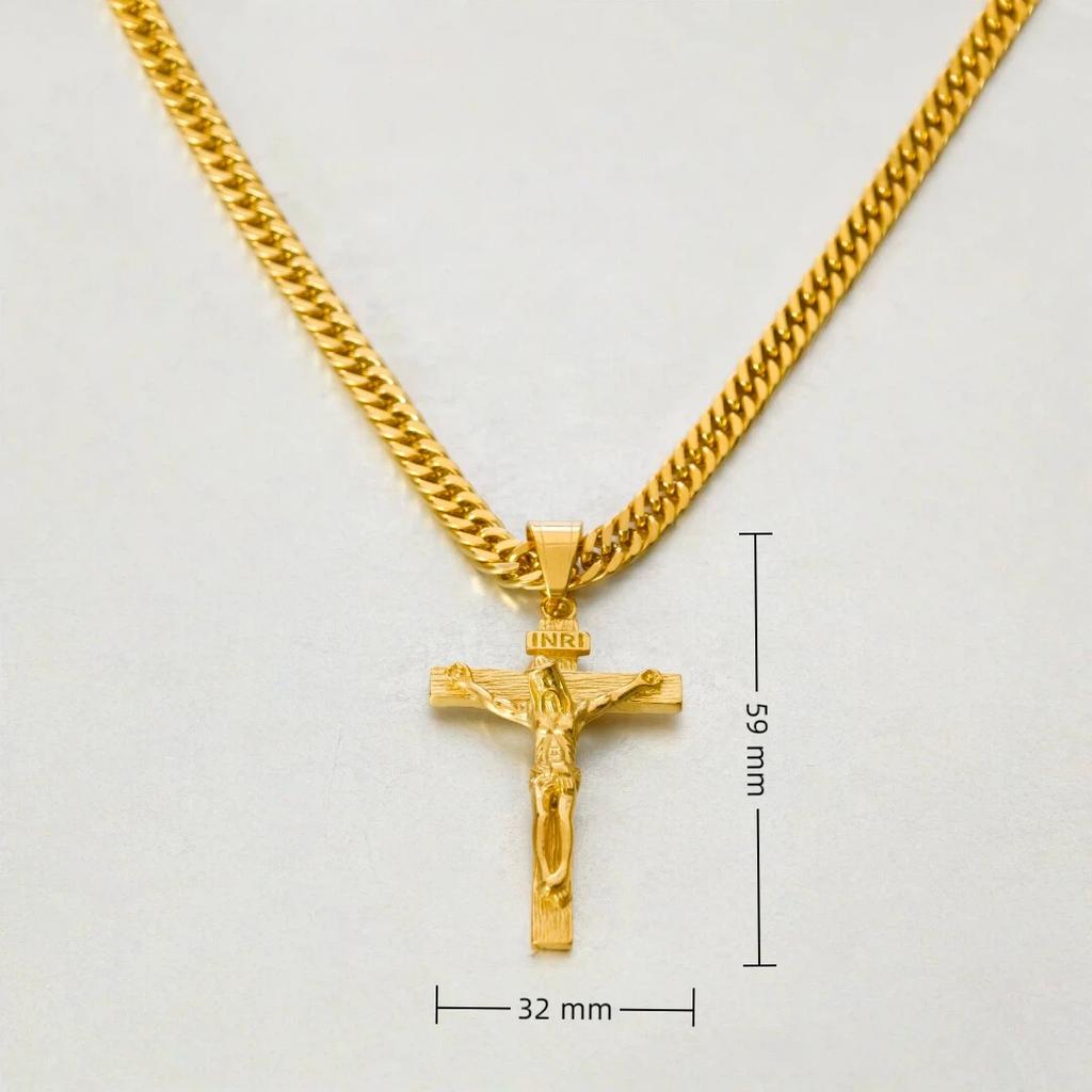 Vintage Curb Cuban Link Chain Necklaces Male Gold Color Stainless Steel Long Choker Chain For Men Women Hip Hop Jewelry Gift