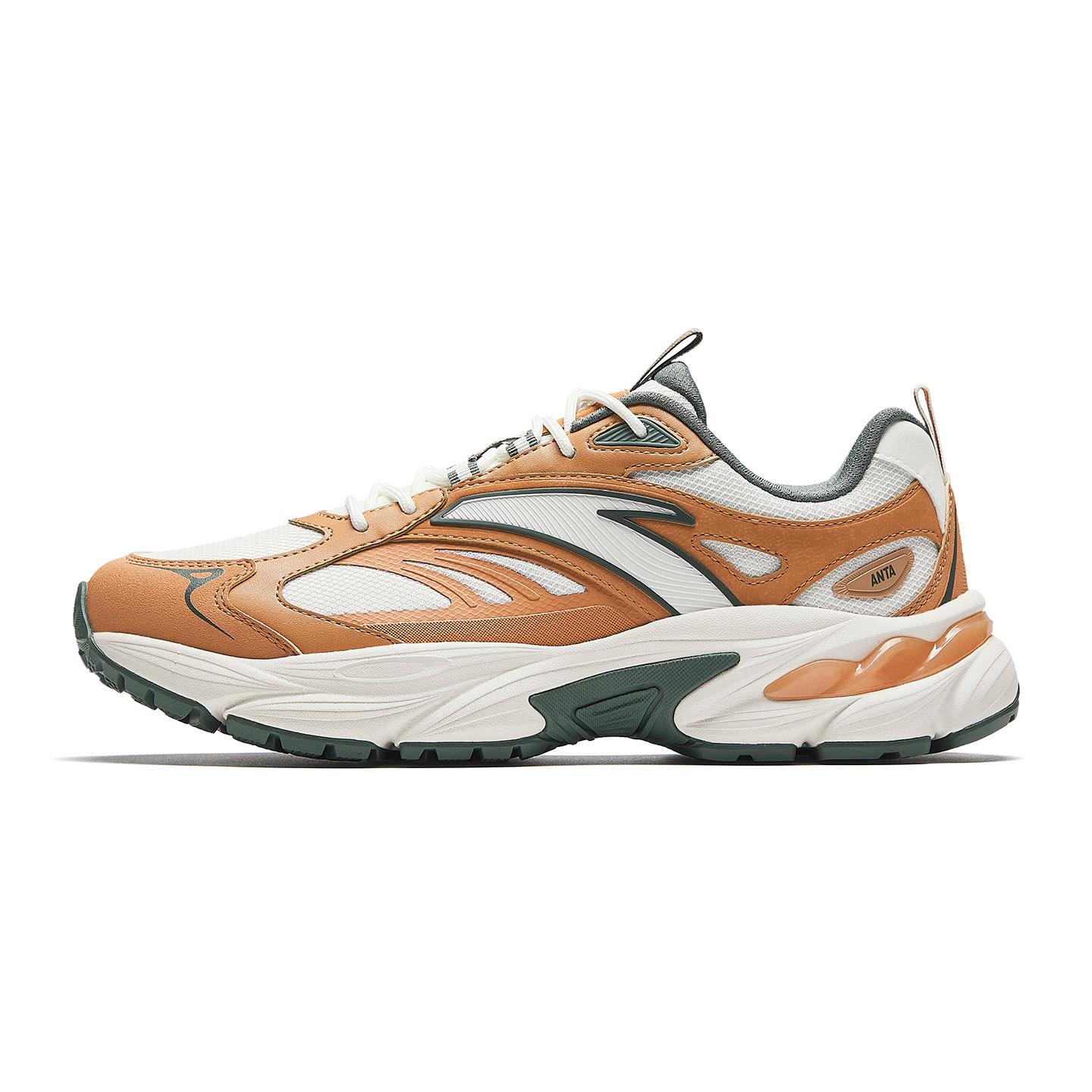 Anta AT802 V2 Shoes Men Mottled Brown Ivory White Bamboo Grey 912618802-9 42.5