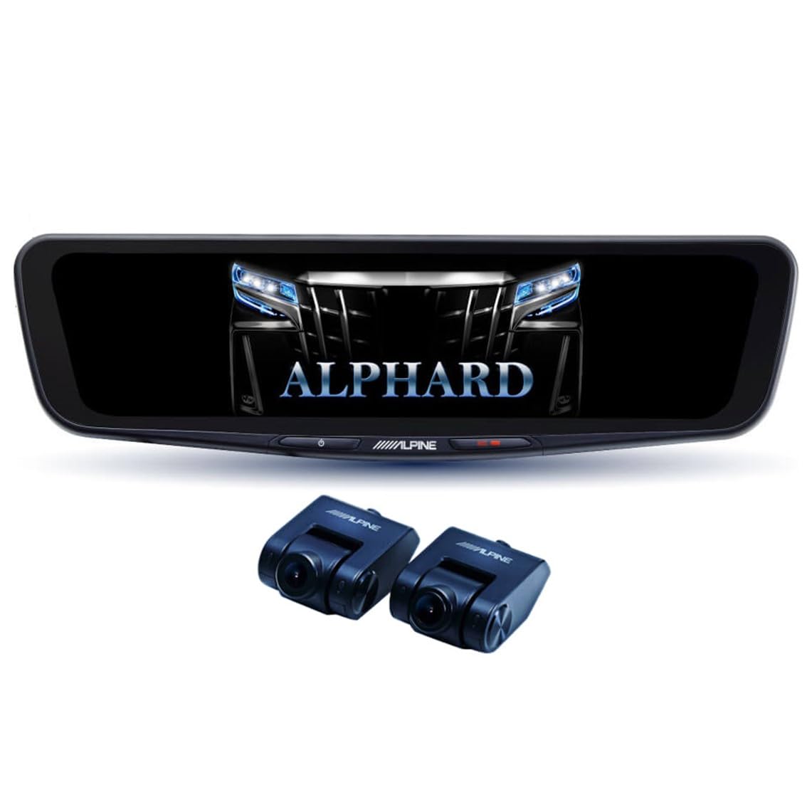 

Alpine 30 series Alphard Vellfire exclusive digital mirror with drive recorder mirror replacement type rear camera rear camera cover (ALPINE) / чорний