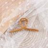And Autumn Fashion Design Temperament Metal Wood Grain Hair Claws Shark Grab Clip Women Hair Accessories Korean Style Hair Claw