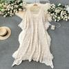 Age-Reducing Wear Hollow Dress Niche Style Casual Crocheted