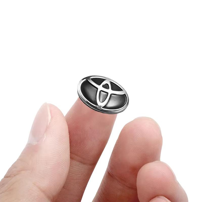 5/10 Stuks Auto Afstandsbediening Sleutel Sticker Auto Embleem Decoratie Decal Voor Toyota 86 Prado Camry Yaris RAV4 CHR Mirai Supra Alphard Corolla