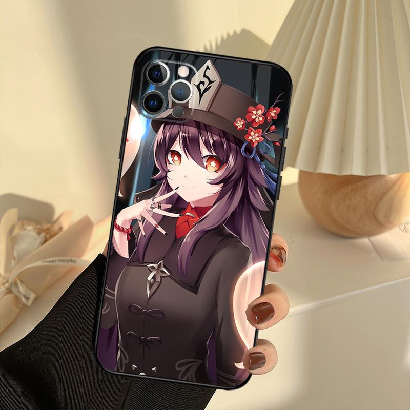 Hu Tao Genshin Impact Phone Case For iPhone 13 16 15 11 12 14 17 Pro Max 12 mini 15 16 Plus 16e 17 Air Cover Funda