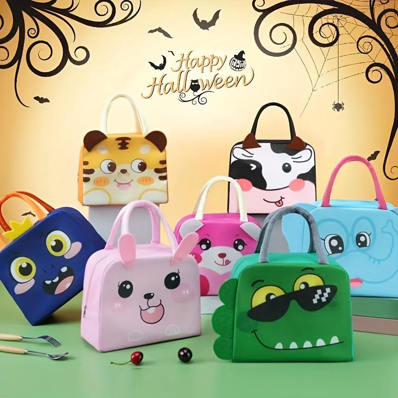 1pc Portable Cartoon Animal Pattern Design Insulated, Portable Fashionable Handbag, Suitable for School, Work and Travel