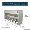 Free Shipping Stainless Steel Double-Sided Pig Feeder Trough for Piglets and Fertilizer.
