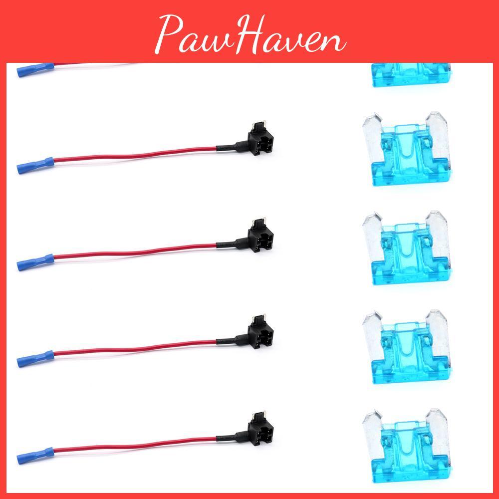 12v Addacircuit Low 10pcs Car Profile Mini Fuse Tap Adapter Mini Blade Fuse Holder With 5pcs 15a