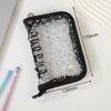 A7 Glitter Laser Star Zipper Binder Photo Card Collection Book Postcard Organizer Diary Notebook School Stationery