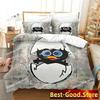 Cute Calimero Bedding Set Single Twin for Full Queen King Size Bed Set Aldult Kid Bedroom soft Duvetcover Sets Kawaii Bed
