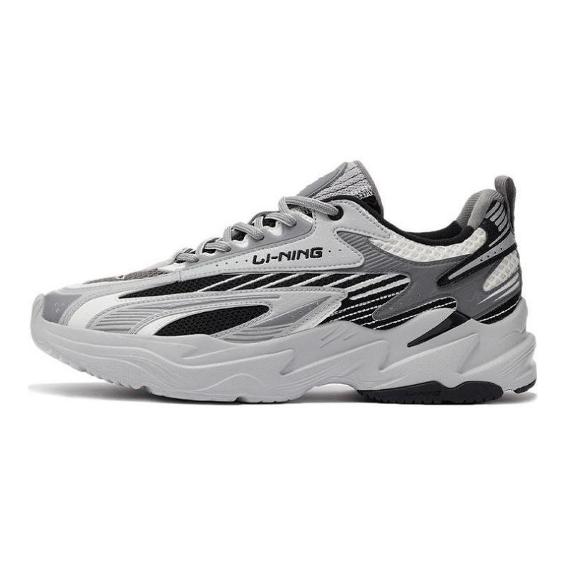 Li-Ning Meteor Men Low Top Sports Casual Shoes Black Gray ARLS007-2 41