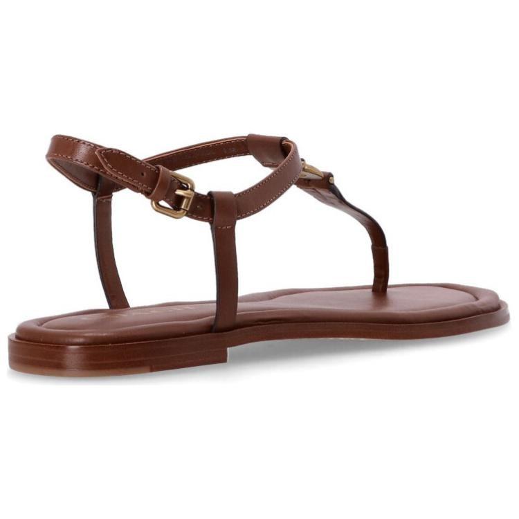 Coach Jessica Leather One Strap Sandals Women's Brown CS088-SAD