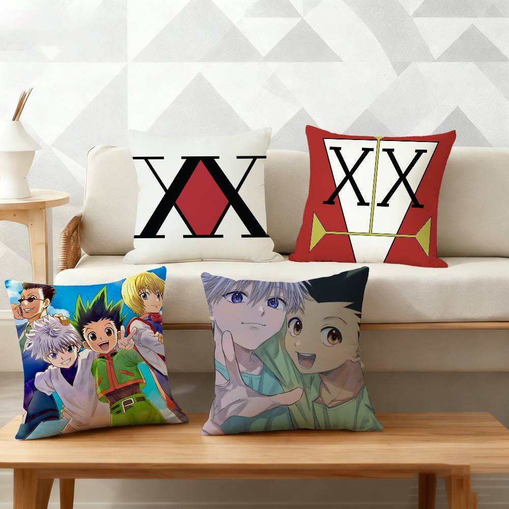 Anime Hisoka Hunter X Hunters Pillow Case Pattern Printed Pillowcase For Living Room Sofa Cushion Cover