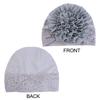 New large flowers Lace Head Scarf Turban Hat For Women Elegant Soft Lightweight Ruffle Design Multicolor Chemo Headwear