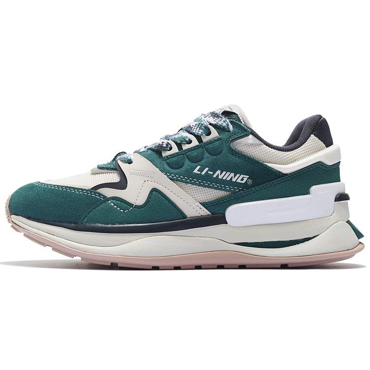 New LiNing 001 Innocence V2 V2 Rebound Low Top Sports Casual Shoes Men's Green AGCS109-4