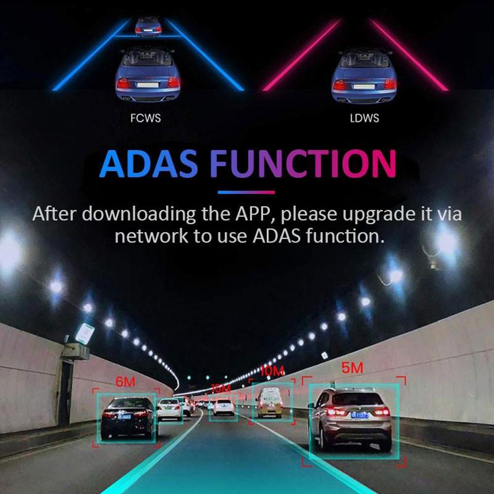 1080P ADAS Dash Cam Car DVR Camera Recorder Dash Camera Recorder for Android Car Radio USB Support TF Card Motion Detection